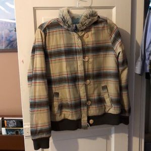 Plaid Fossil coat